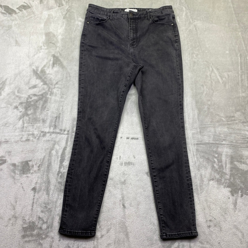 Social Standard by Sanctuary High Rise Skinny Jeans Dark Wash Sz 14/32 Fits 31"